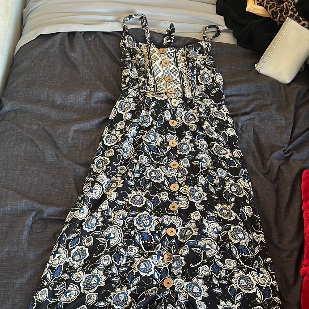 Floral Button-Down Dress